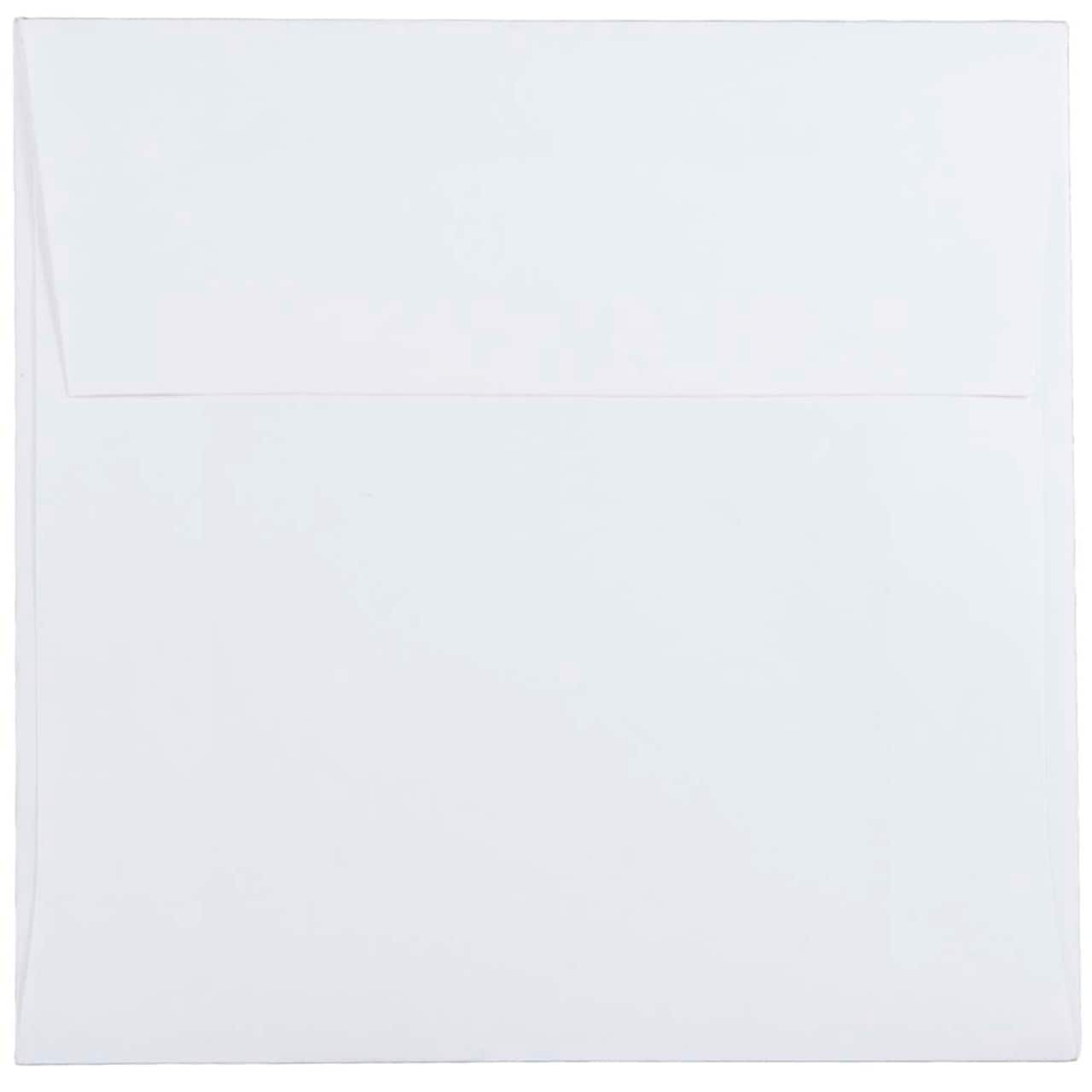 JAM Paper 5.5" x 5.5" White Square Invitation Envelopes